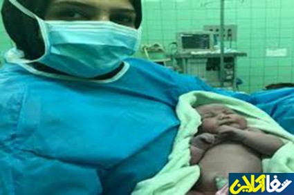 مادر دیابتی در مشگین شهر نوزاد 5.5 کیلوگرمی بدنیا آورد