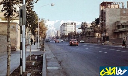 تصویری از خیابان‌های تهران در دهه سی و چهل