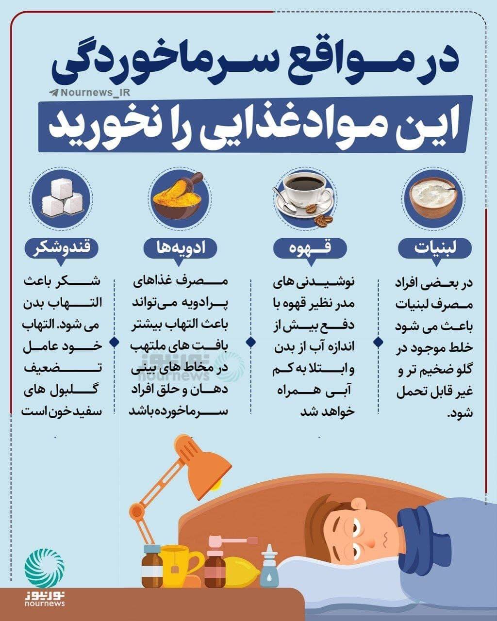 مواد غذایی ممنوعه در بیماری/اینفوگرافیک