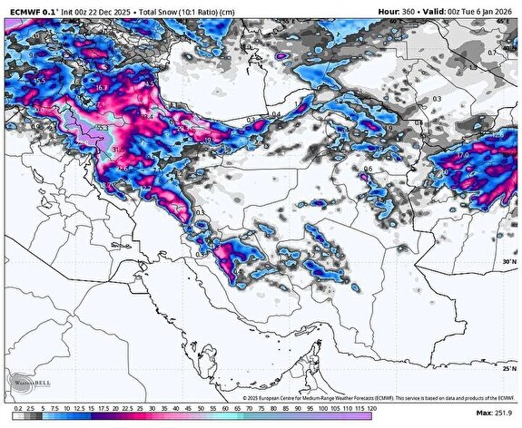 هشدار بارش برف و باران در ۱۰ استان؛ سامانه بارشی جدید در راه تهران