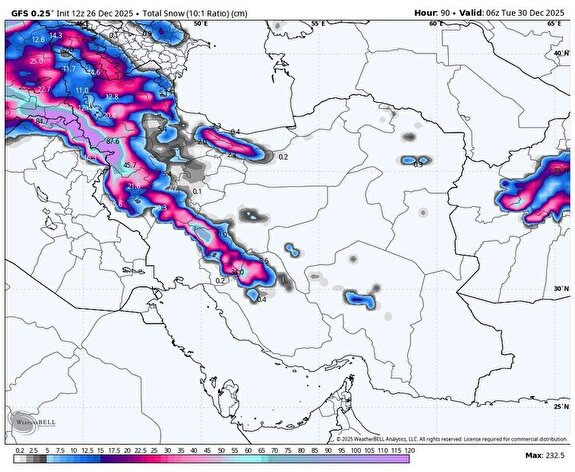 هشدار برف و کولاک در ۲۰ استان