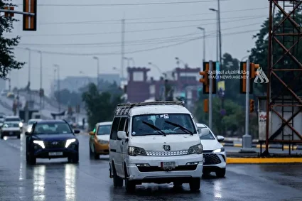 بارش باران در بغداد /تصاویر