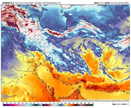 فعالیت موج بارش‌ها در کشور تا امروز