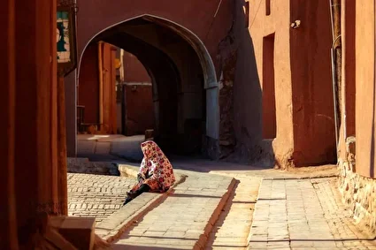 پاییز ابیانه ؛ روایت رنگ‌ها در روستای سرخ /تصاویر