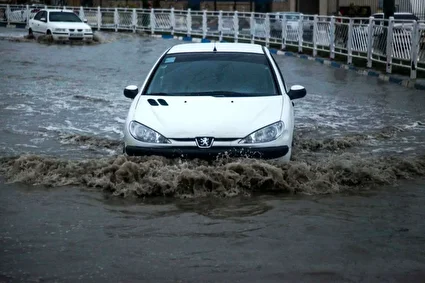 بارش رگباری باران پاییزی در بندرعباس /تصاویر