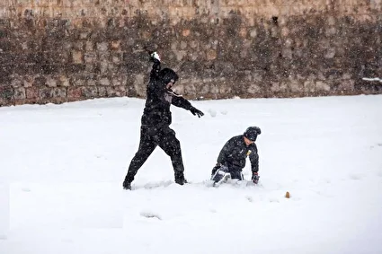 تفت در برف /تصاویر